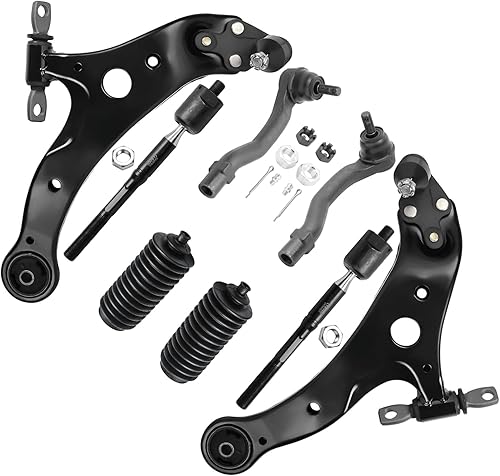 Miniatura 664 de Detroit Axle - Kit de brazos de control de extremo delantero RWD para Dodge Ram 03-06 2500 3500, 2 brazos de control superior con rótula 2 varillas