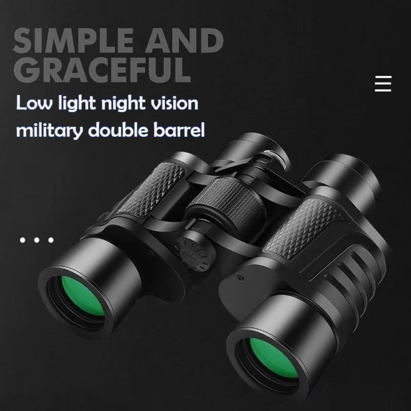 Binocolo HD ad alto ingrandimento 80 x 80 con visione notturna, per osservazione della luna, bird watching, compatibile con smartphone portatile