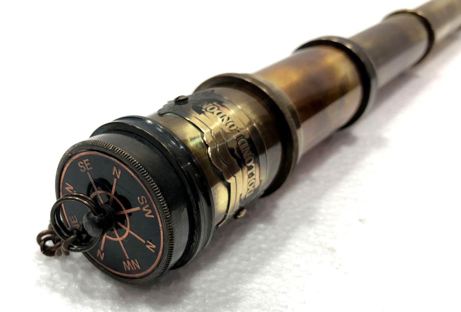 Antico Maritime Brass Dolland London Telescope Nautico Vintage Spyglass Scope