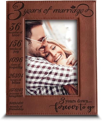 BUSTA- 3 Years of Marriage-3 years Down Forever to - Leather Anniversary Gifts For Him