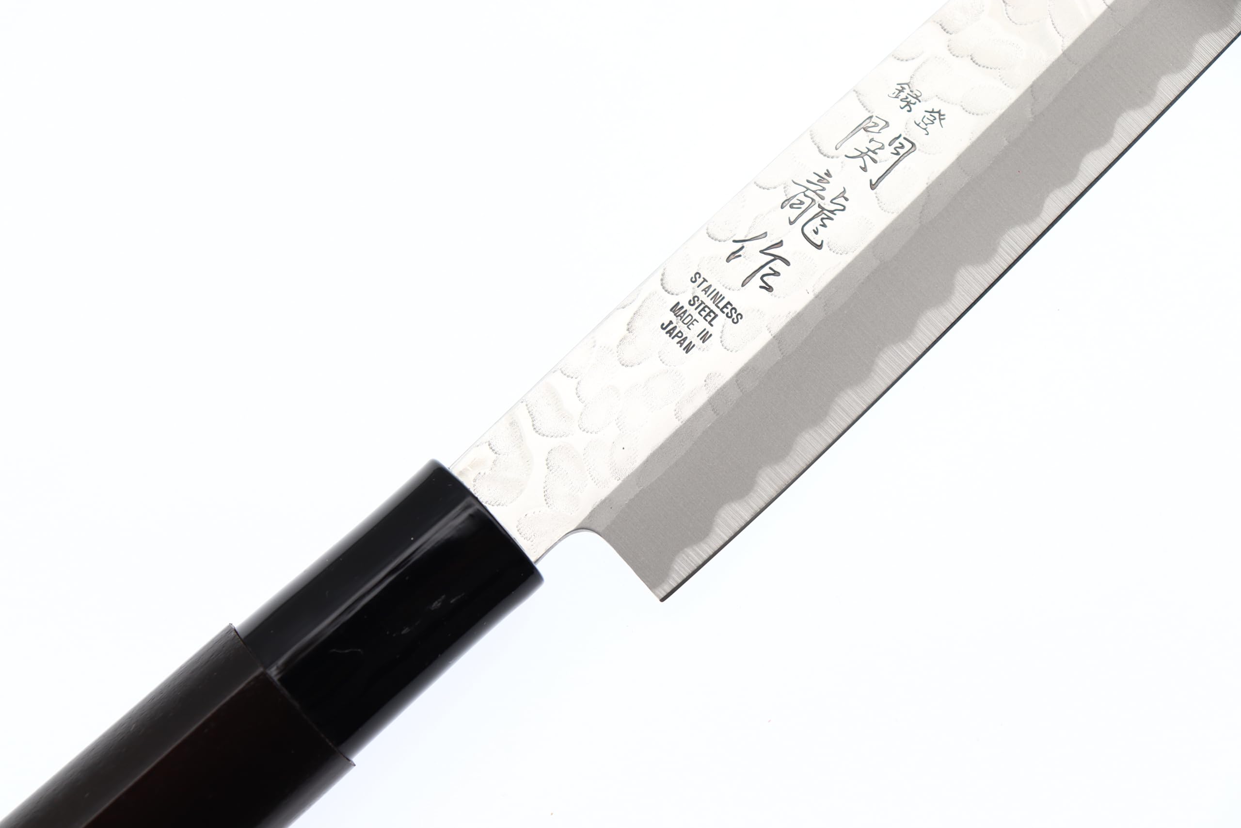 Couteau Japonais Sashimi Yanagiba Martelée Lame 21 cm Couteaux de Cuisine Fabriqué au Japon