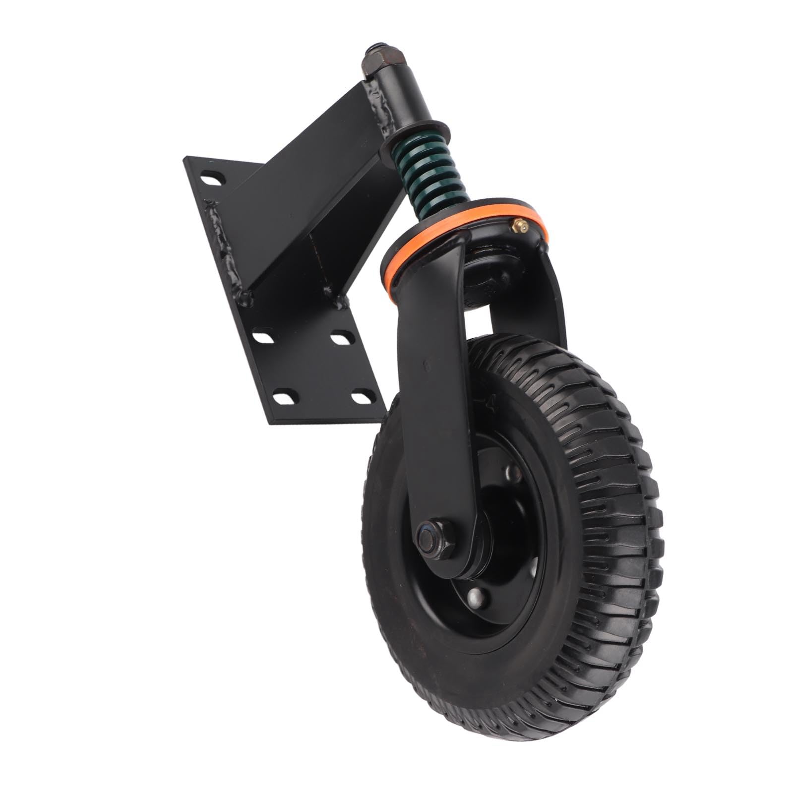 Ruota Per Cancello Caricata A Molla - Capacità 600 Libbre, Rullo In Gomma, Girevole 360°, Per Cancelli Pesanti