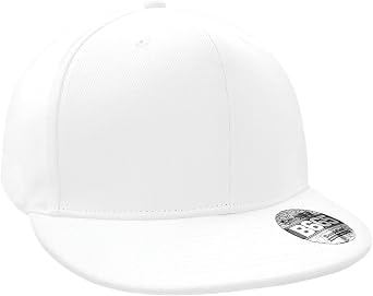 Beechfield Mens Flat Peak Rapper Cap (One Size) (Black)