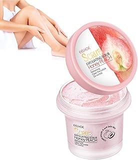 Esfoliante Corporal Celulite - Esfoliante Corporal Pecah Orgânico Esfoliante Corporal Iluminador | Esfoliante Corporal com Peach Hidratante Esfoliante para Celulite, Limpeza Profunda para Edorco