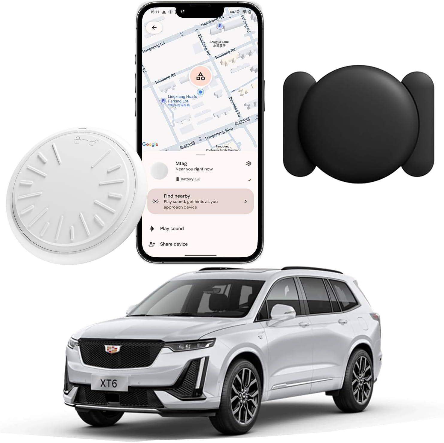 GPS Tracker for Vehicles - Car Tracker Device Hidden for Vehicles, Real-Time Mini Tracker Device for Vehicles, No Monthly Fee Subscription No SIM Card Required(Available for Android and iOS) -1 Pack-picture-23