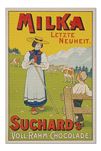 Milka - Suchard's Vintage Poster Switzerland c. 1910