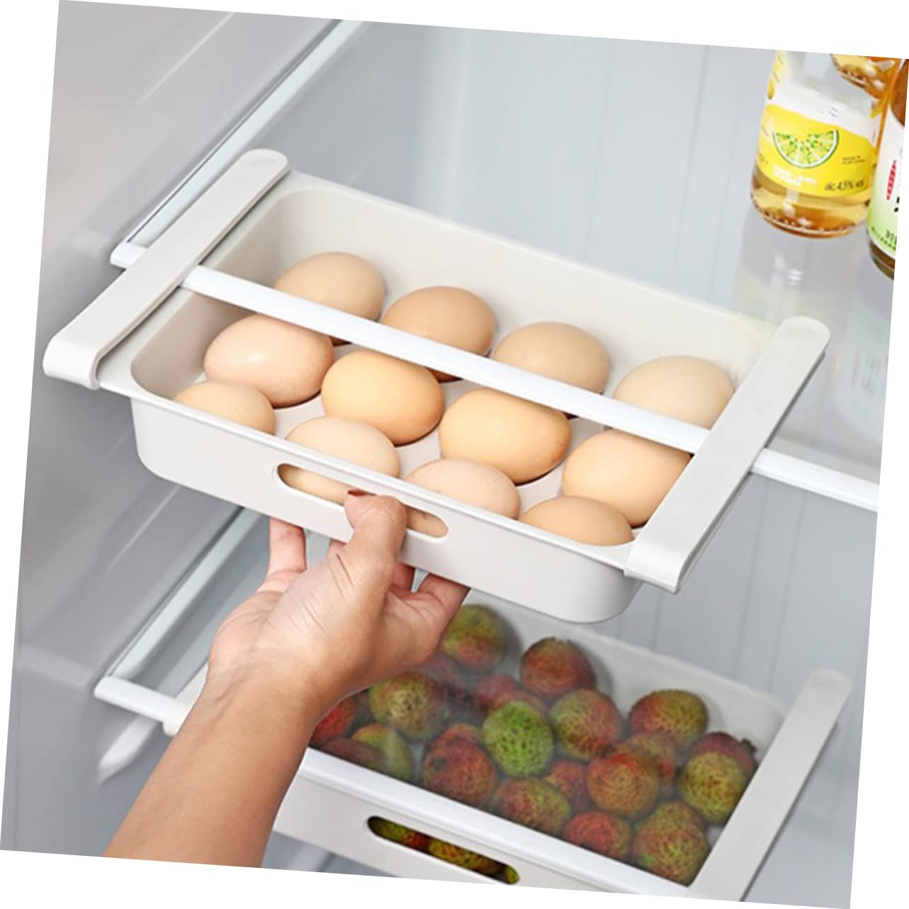 Boîte De Rangement à Plateau Tournant Pour Réfrigérateur, Boîte De