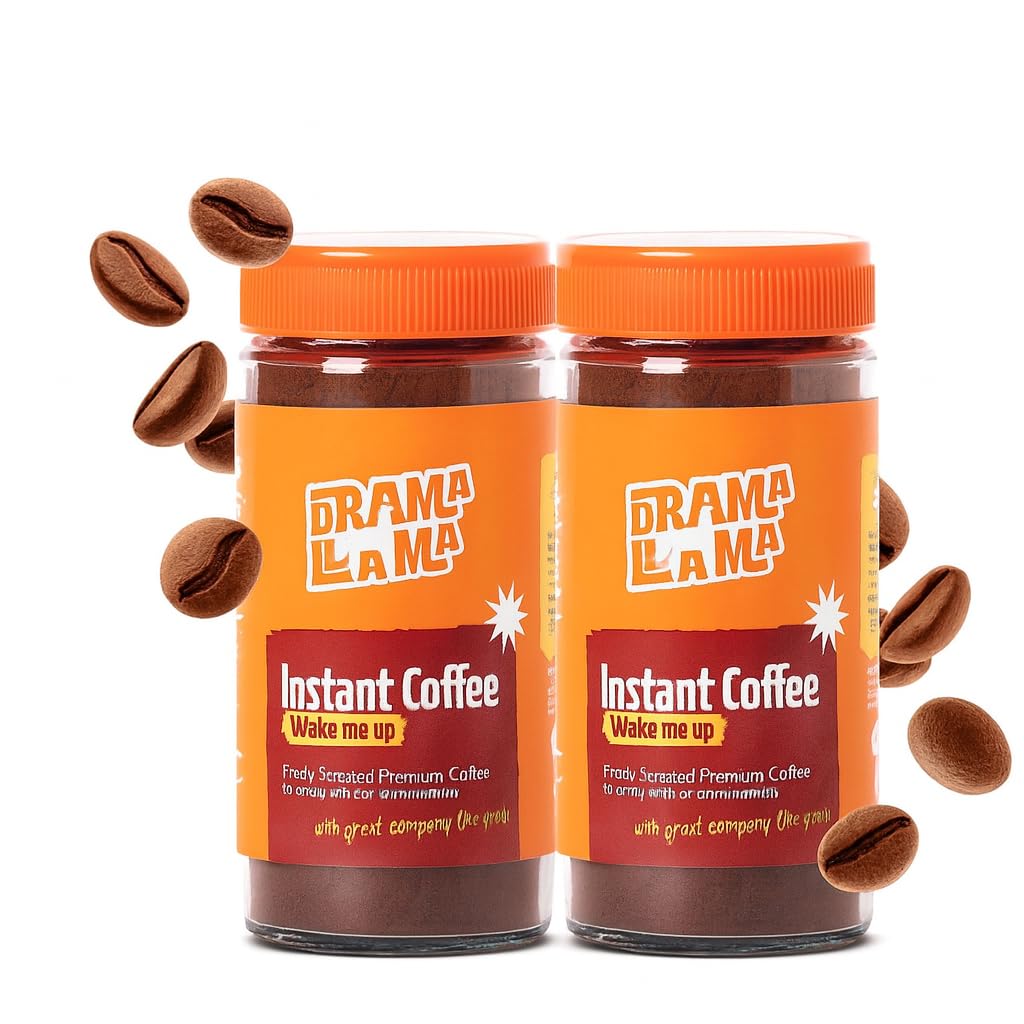 Drama Llama Instant Coffee Powder - 100g (Pack Of 2) | 100% Arabica/Vegan/Keto Friendly/No Added Sugar |Instant Coffee with Bold Flavor|Enjoy Hot & Cold Coffee - Preservative-Free-picture-11