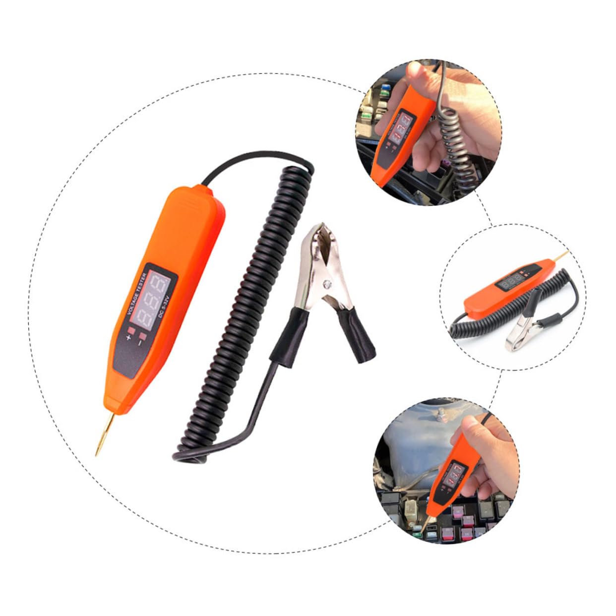 Alipis 5 Pièces Stylo De Test De Tension Testeur De Tension Pouvoir Testeur De Fusible De Tension De Voiture Automobile Testeur De Fusibles De Voitures Outil Usb Numérique Électronique
