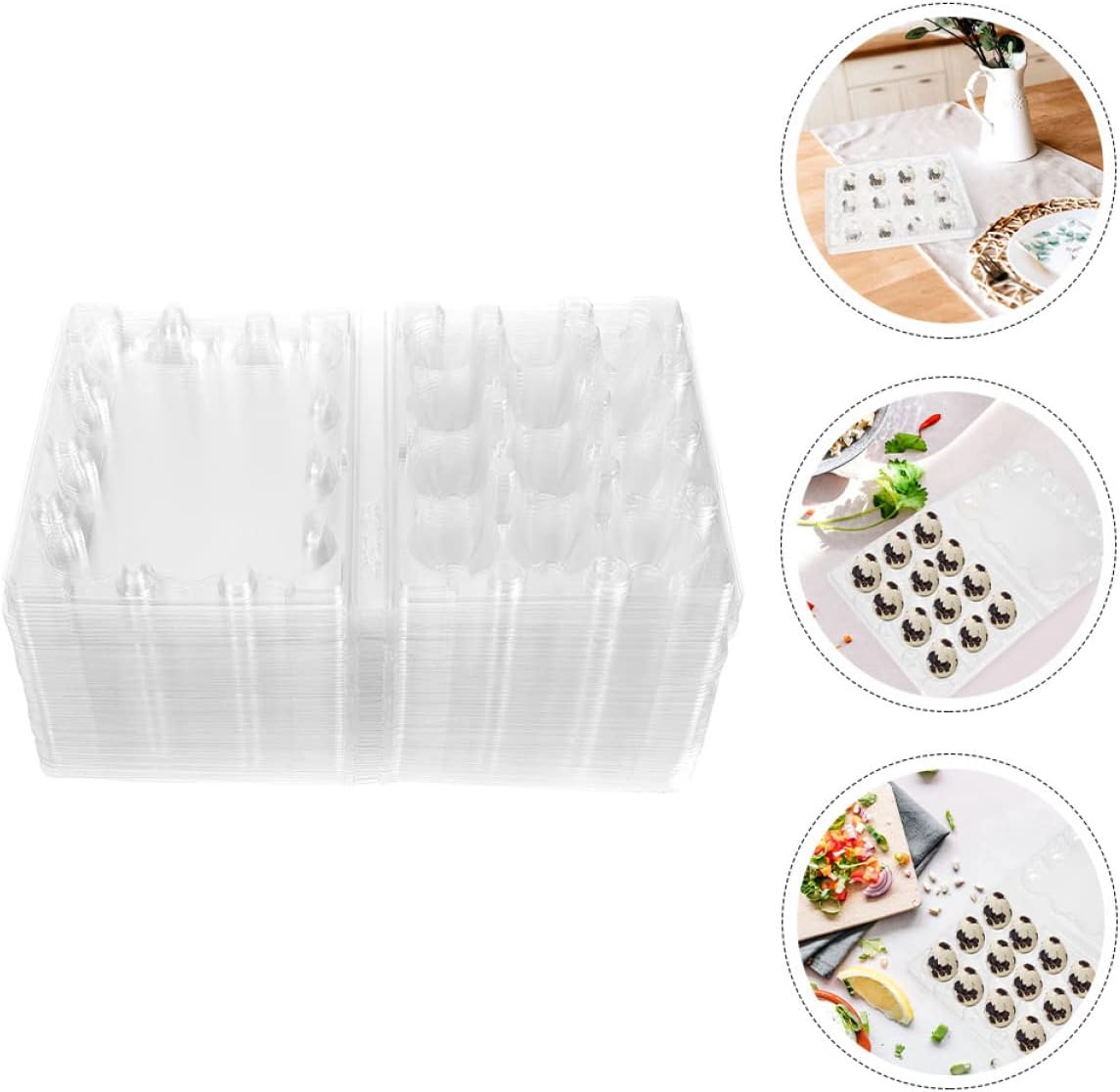 Quail Egg Holders 12 Count Plastic Quail Egg Trays Storage Box Break-resistant for Kitchen