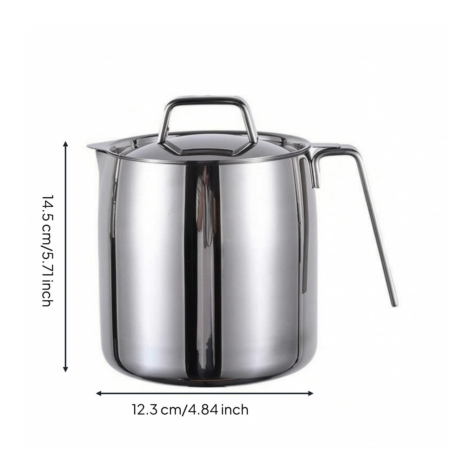 Bidon d’ Cuisine Inox, Miroir 2.0L