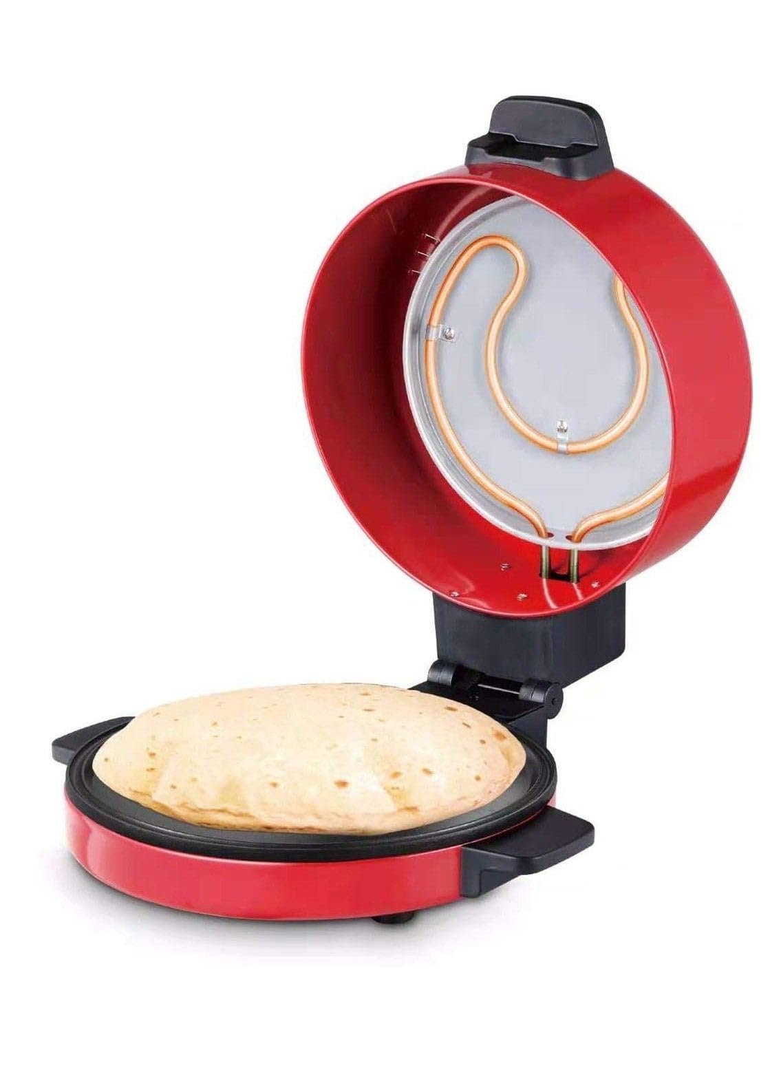 ZuleenCompact 4-Inch Non-Stick Mini Griddle, Red