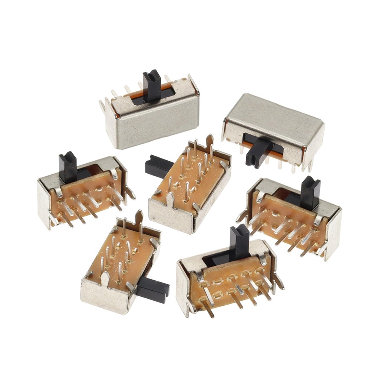 Interruptor SK23D07 8 pines PCB mini 2P3T DP3T posiciones mango 4mm 7