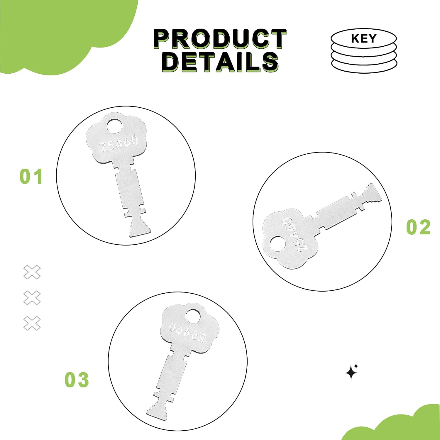 25460 Fire Alarm Box Elevator Key for Gamewell and Fire Master Alarm Box image 4