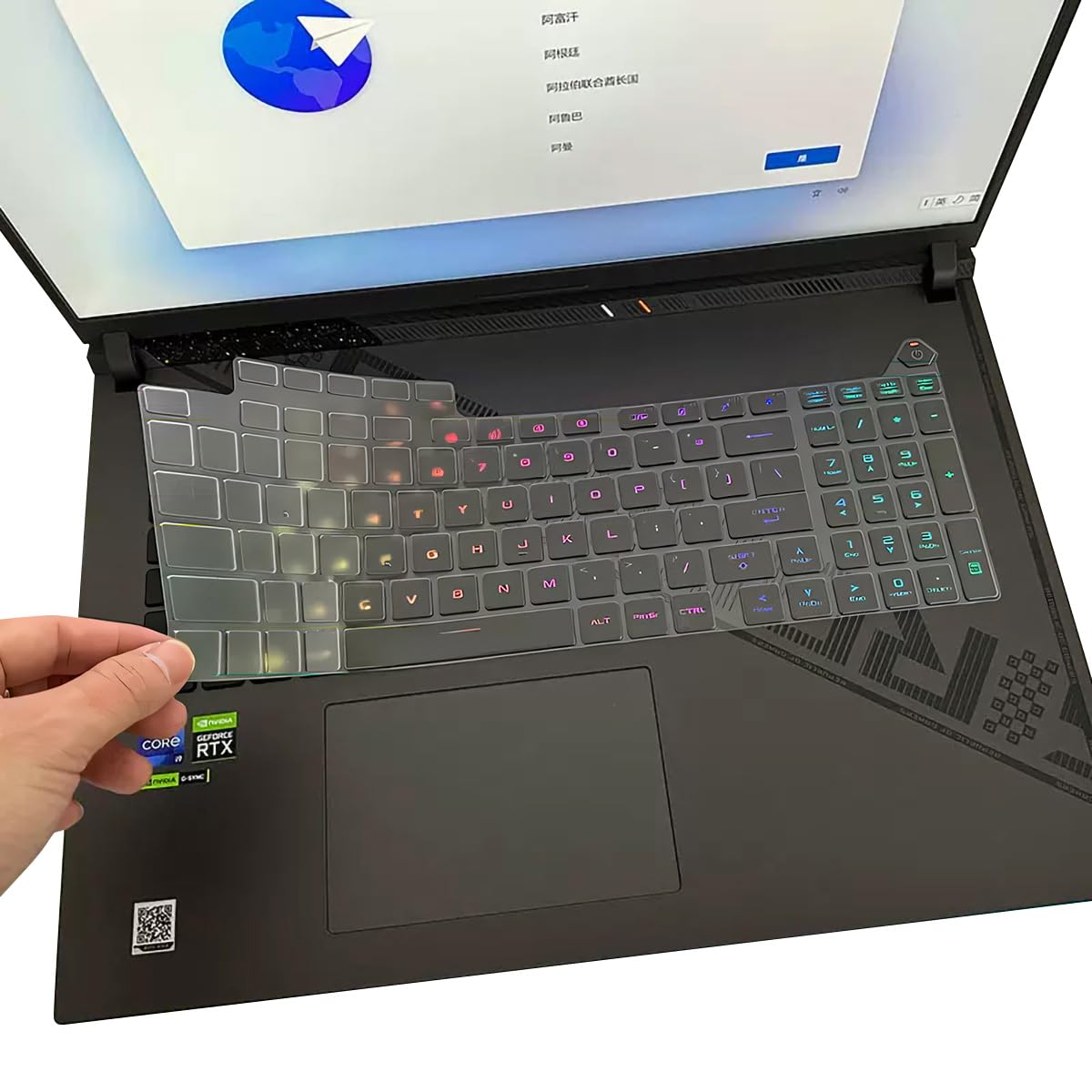 MUBUY-GOL Funda De Teclado Para Portátil ASUS ROG Strix G15 G513 G513QR