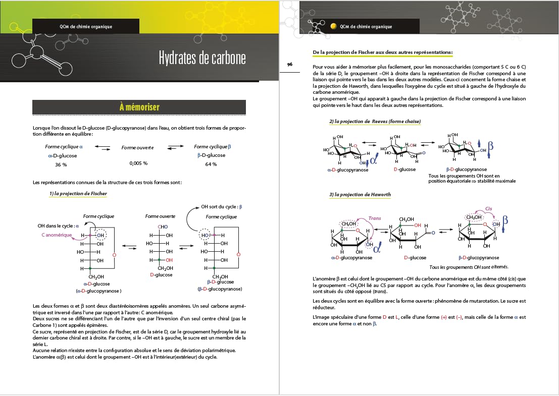 QCM de chimie organique: 1er cycle des études médicales