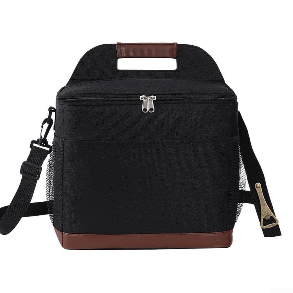 Sac à déjeuner isotherme de grand volume fabriqué à partir de tissu Oxford épais et de film PEVA de qualité alimentaire pour un transport sûr des repas (G)