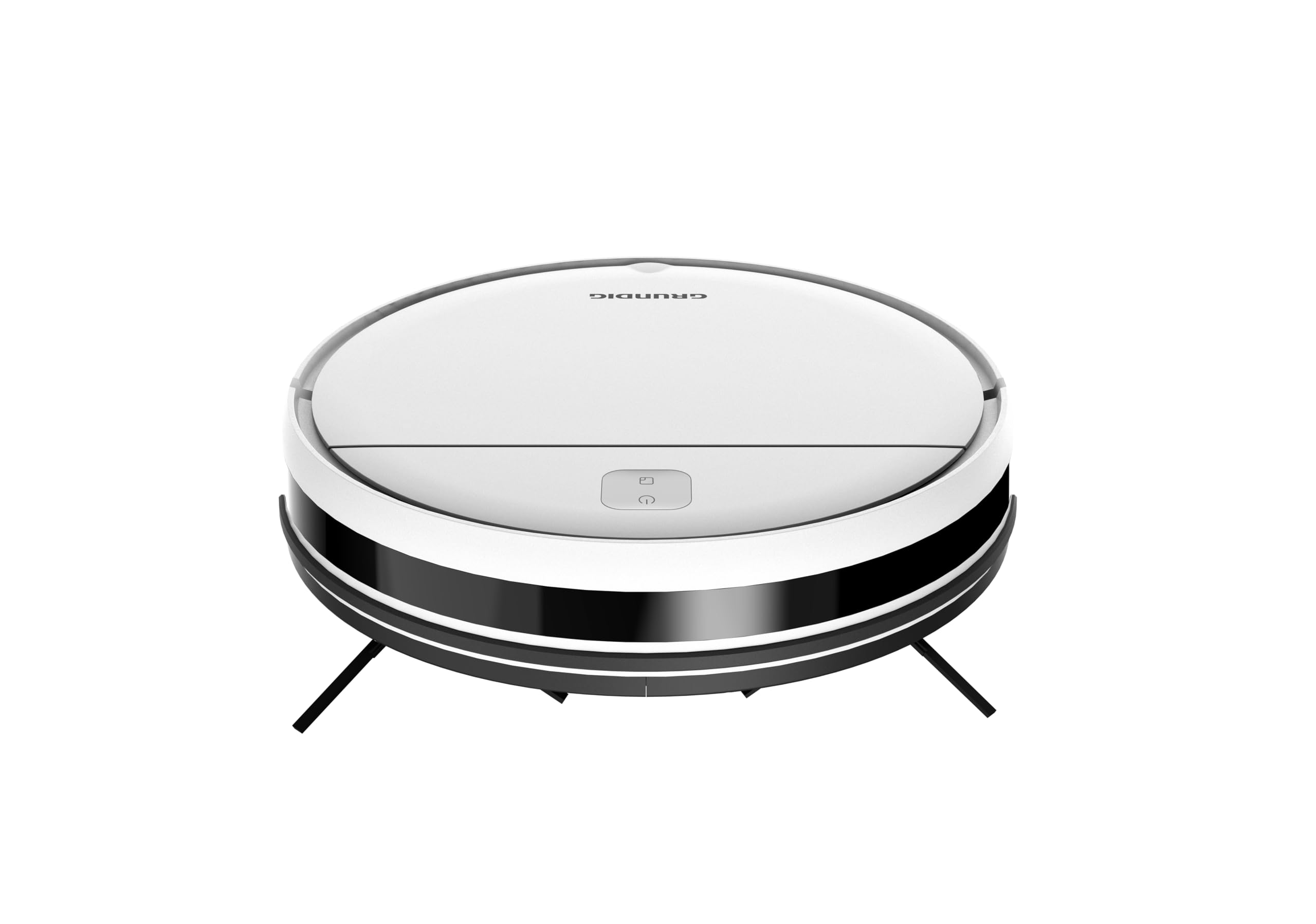 GRUNDIG VCR 2330 Saugroboter, 1.000 pa Saugkraft, 200 ml Staubbehälter, 2 Reinigungsprogramme, 2 Saugkraftstufen, bis zu 100 min Betriebszeit, Fernbedienung, Weiß