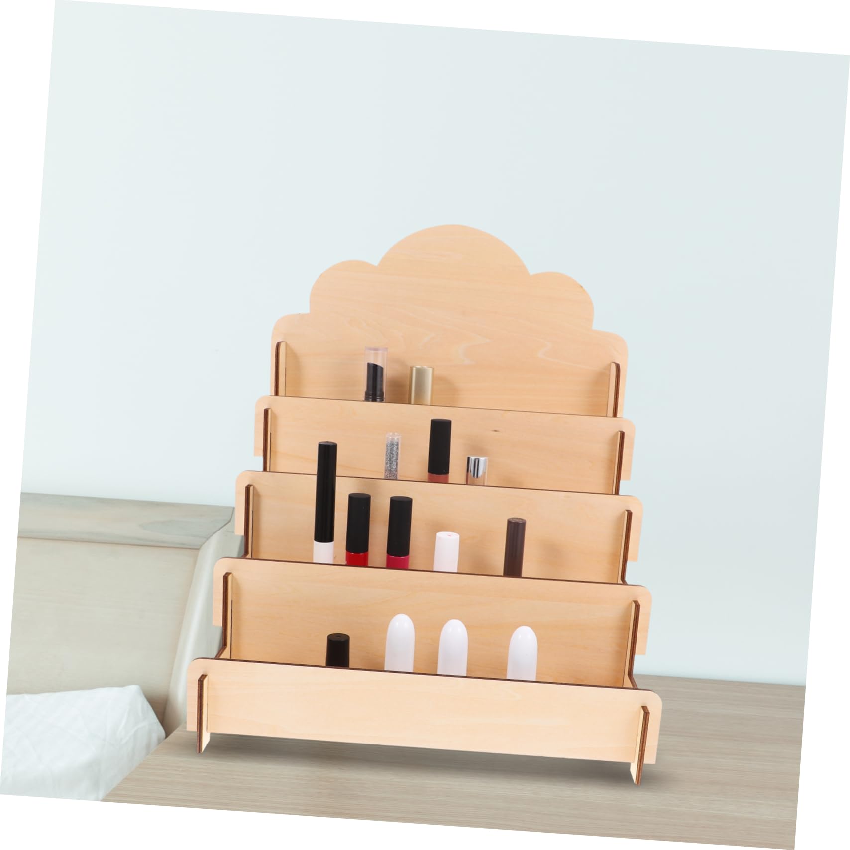 ULTECHNOVO Présentoir Bois pour Cartes de Vœux Porte-Cartes à Plusieurs Niveaux Présentoir pour Cartes Postales et Petits Objets