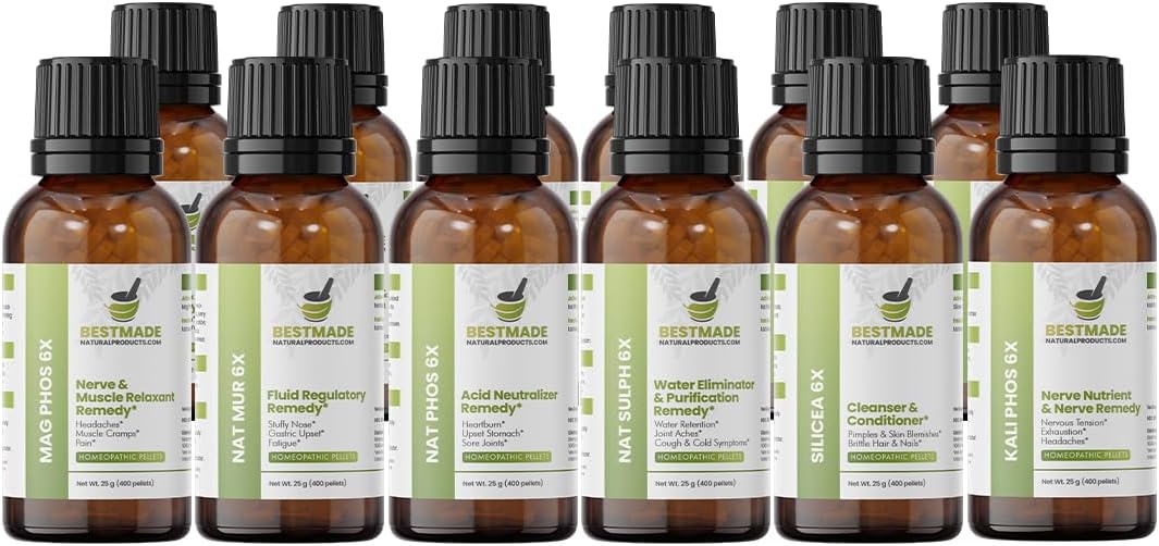 Bestmade Classic Tissue Cell Salt Kit, 12 Schussler Cell Salts Set
