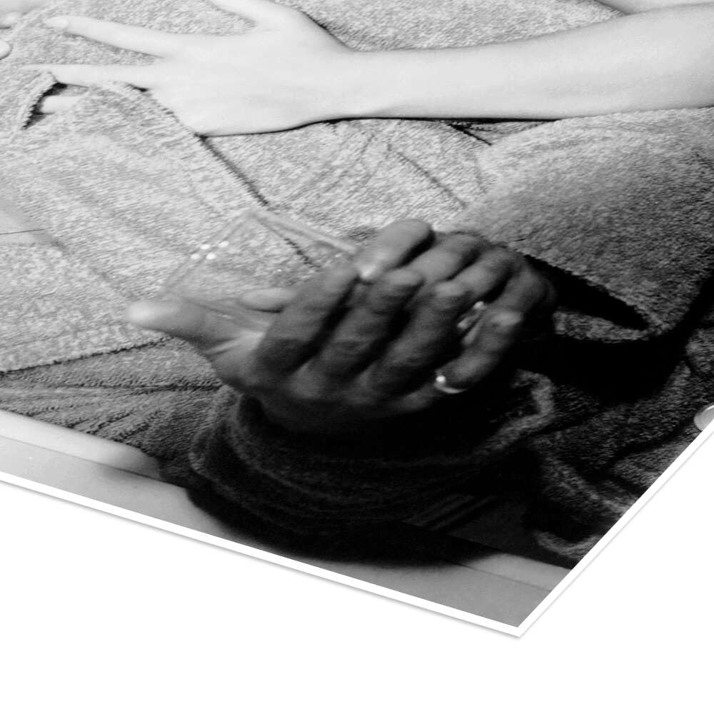 Posterlounge La gatta sul tetto che scotta Poster | 90 x 120 cm Nero e Bianco Quadri Decorazione per pareti