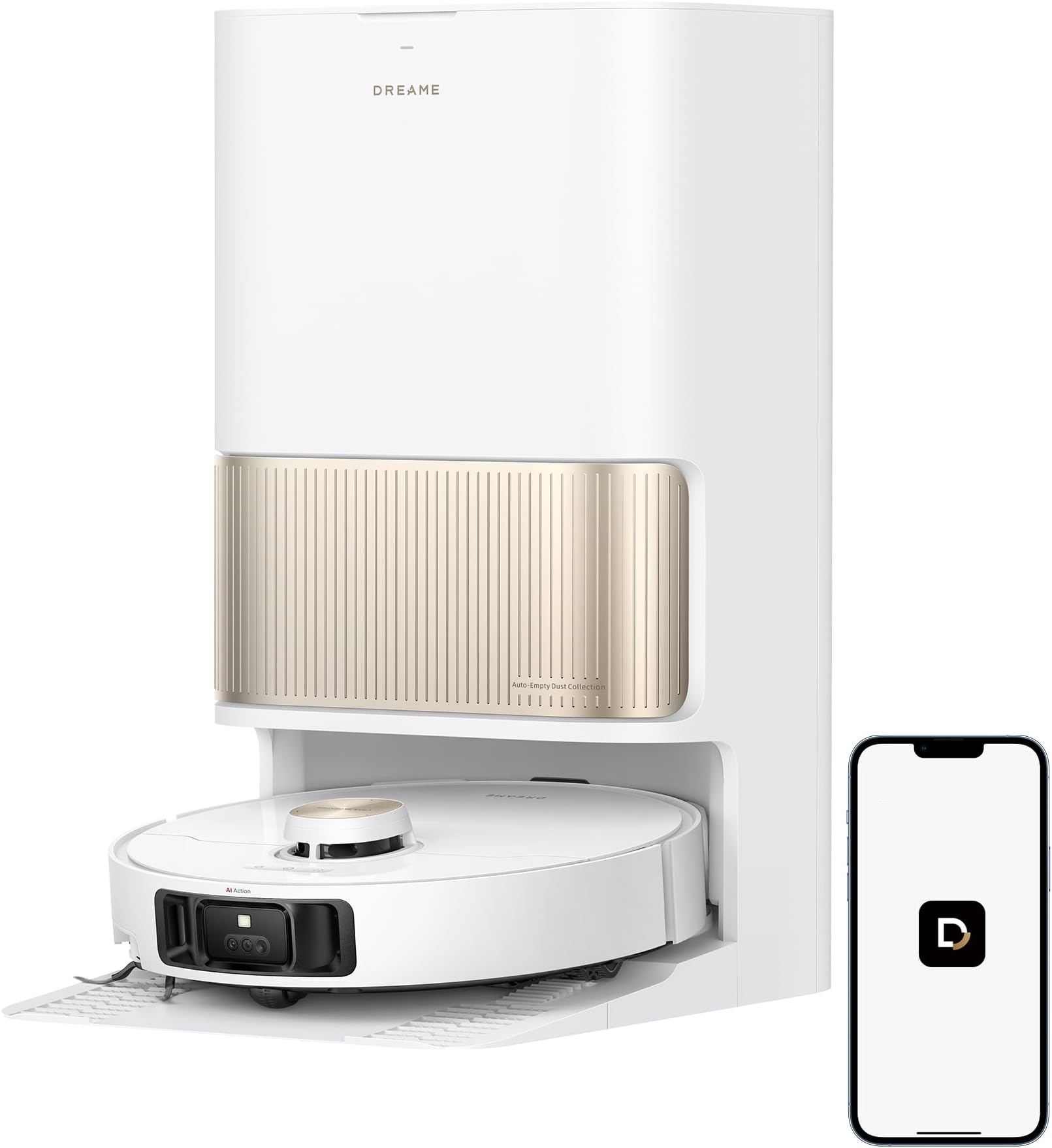 L40s Pro Ultra Robot Vacuum and Mop Combo White, 19,000Pa Powerful Suction, Dual Anti-Tangle Brushes, Liftable Side Brush, 75°C Hot Water Mop Washing, 4cm Obstacle Climbing, 2 Years Warranty