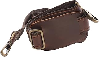 Leconi - Bolso cruzados de Piel para mujer, color Marrón, talla small