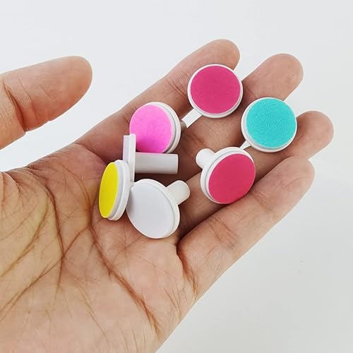 Miniatura 5 de NSBELL 36 almohadillas de lima de uñas para bebé, almohadillas de repuesto para recortadora de uñas, cabezales eléctricos de rectificado de uñas