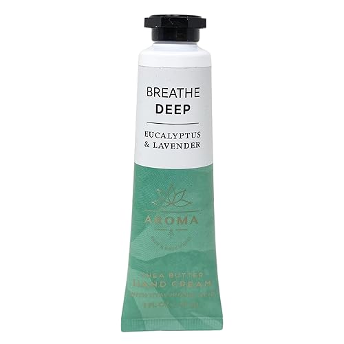 Bath & Body Works Aroma Breathe Deep EUCALYPTUS & LAVENDER Crema de Manos Manteca de Karité - 1 fl oz / 1.0 fl oz