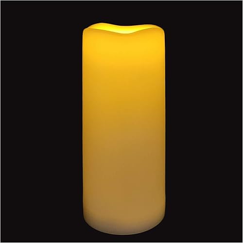 Velas de pilar LED sin llama impermeables para exteriores con temporizador funciona con pilas de plástico grandes luces eléctricas decorativas para disponible en Yaxa Guatemala