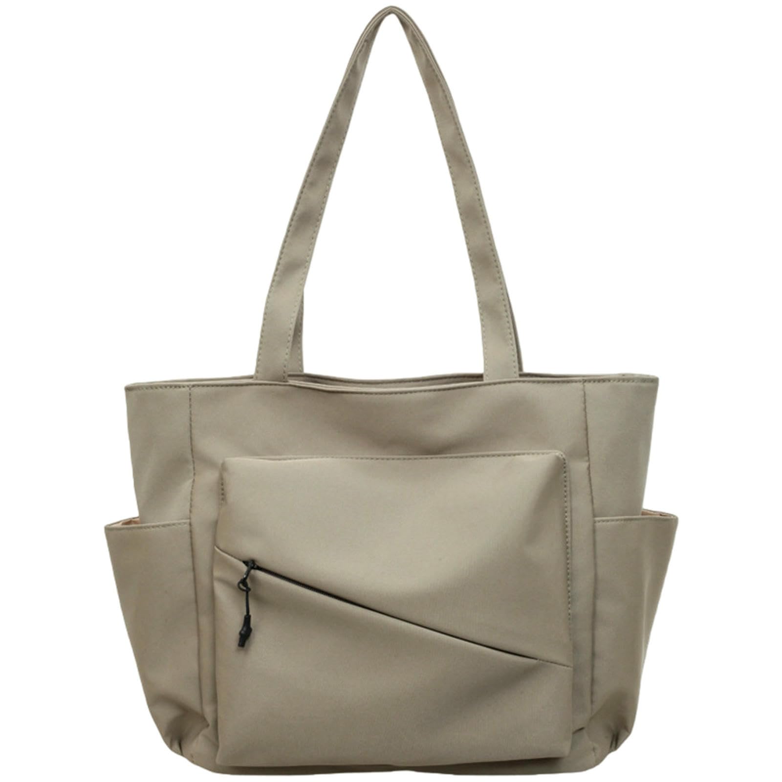 ZCABYBD East-West Crossbody Bag Tote For Women Commuting Large-capacity Shoulder College Student Class Versatile Armpit Bag-khaki
