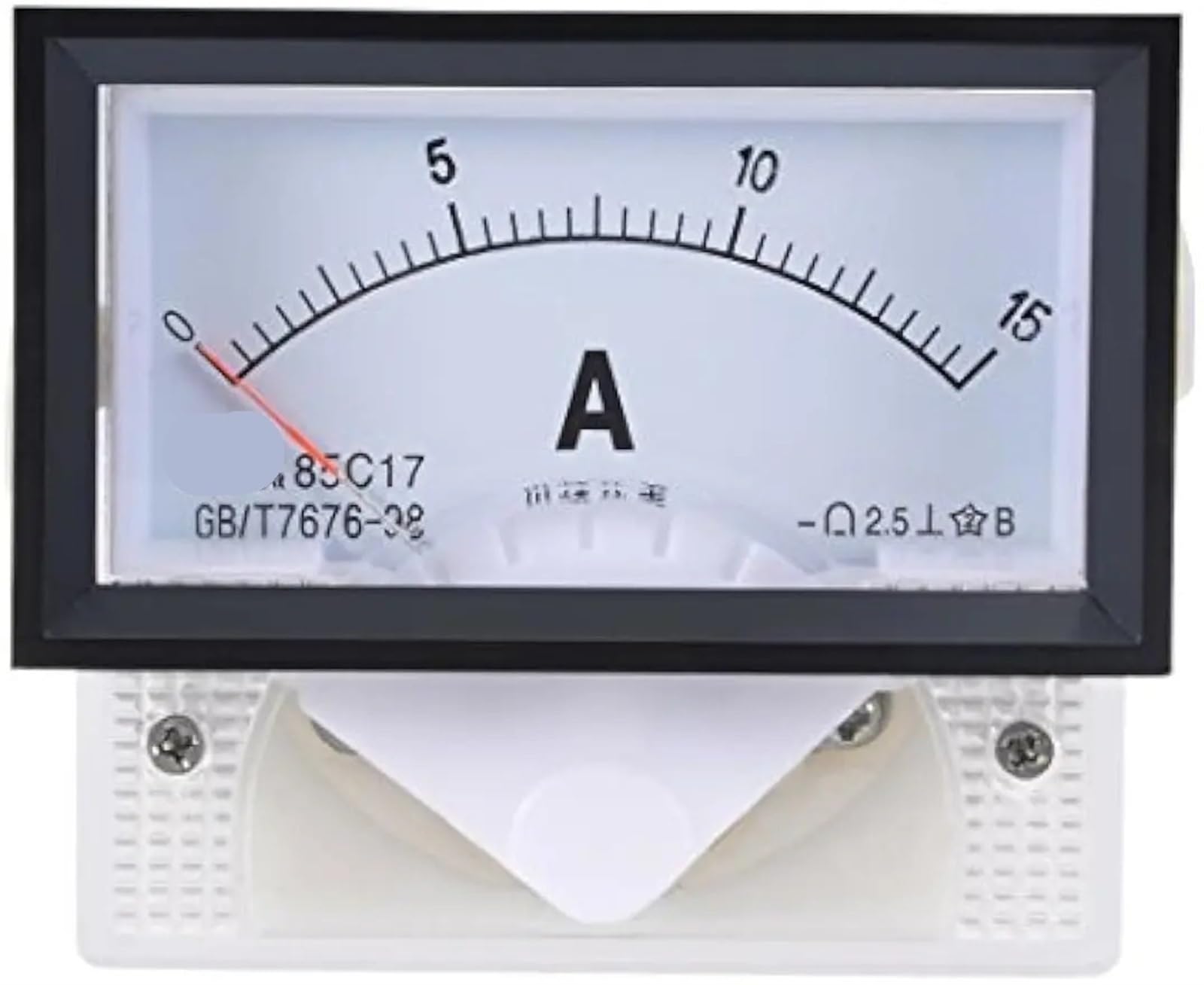Ampèremètre analogique 85C17 CC 2A pour panneau électrique - 5