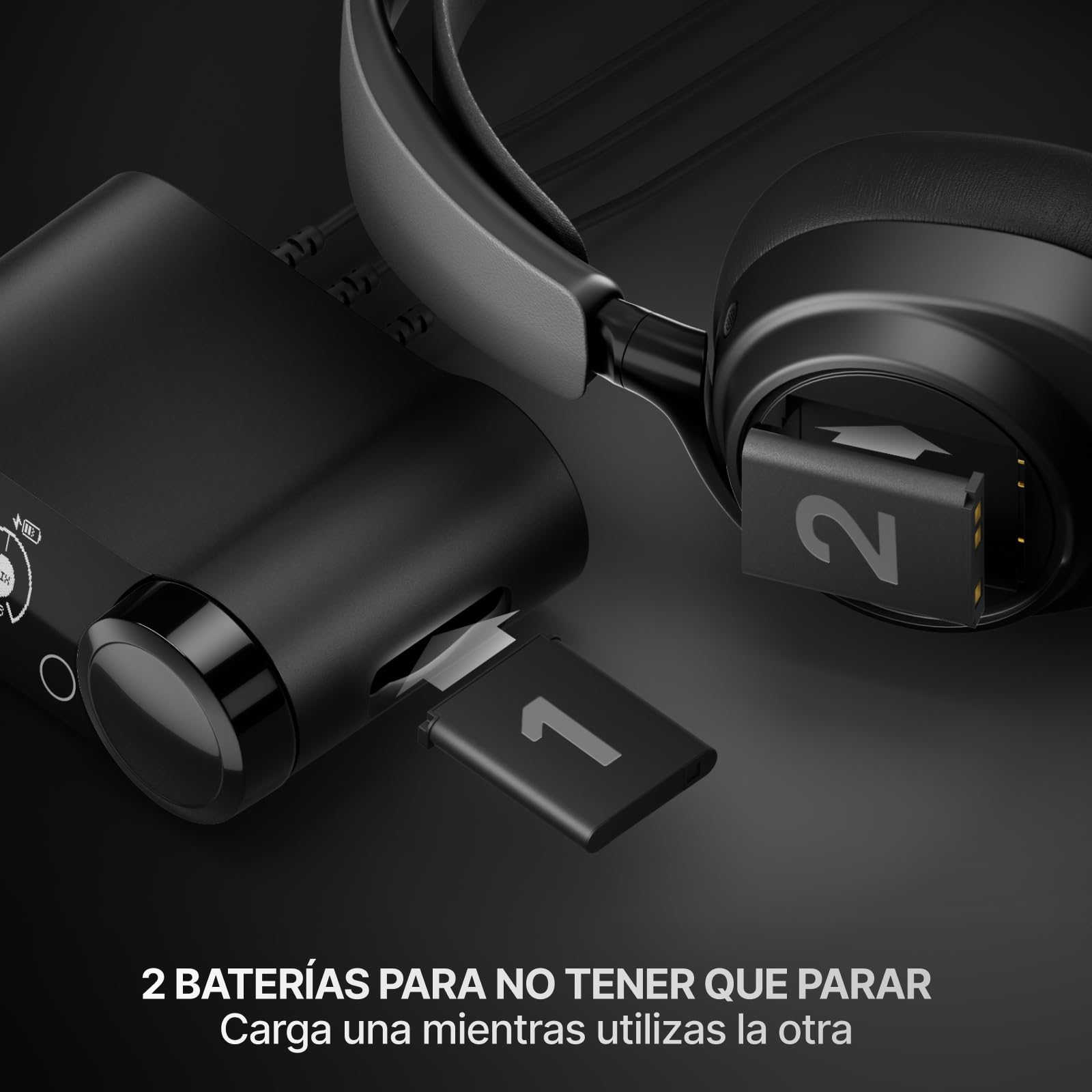SteelSeries Arctis Nova Elite - Cascos Gaming Inalámbricos - 96kHz/24bits - Fibra de Carbono - CCR - Supresión de Ruido con IA - App - 2,4GHz + BT - Multifuente - OmniPlay PC+PlayStation+Xbox