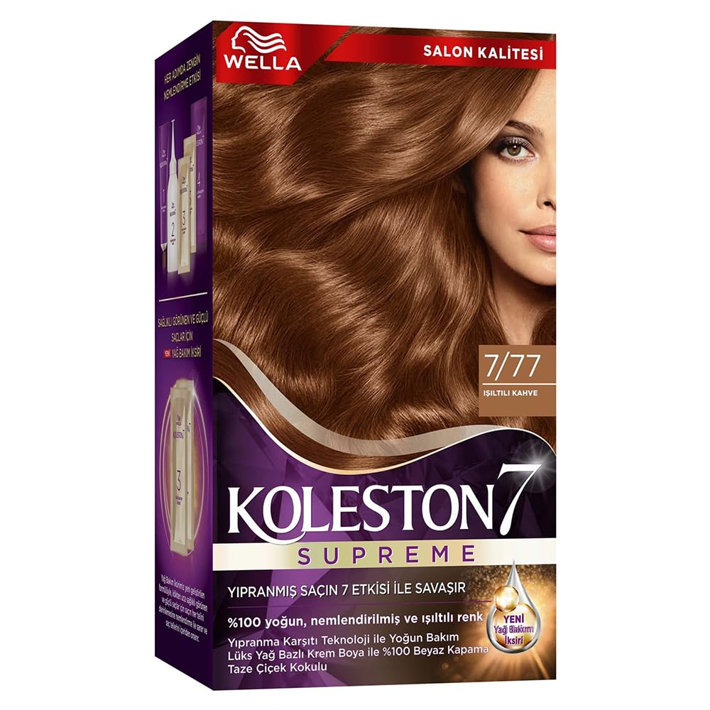 Koleston Kit 7-77 Işıltılı Kahve Saç Boyası