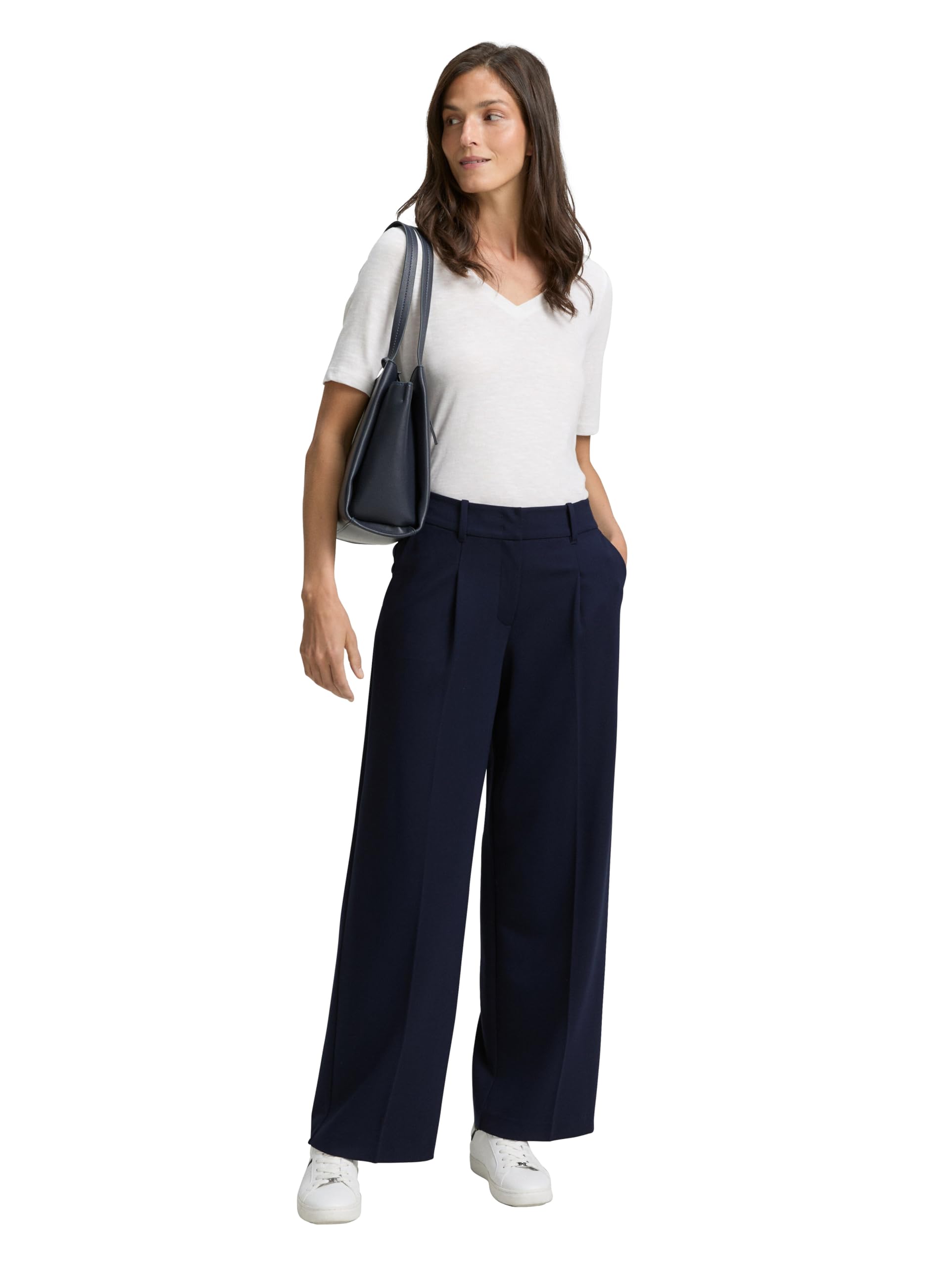 Tom Tailor Damen TTLEA Wide Leg Hose