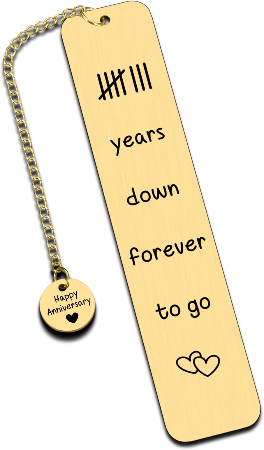 8th Anniversary Bronze Gifts for Him Her 8 Year Anniversary Wedding Gifts for Couple Husband Wife Anniversary Birthday Christmas Gifts for Women Men Happy Anniversary Bookmark Regalos De Aniversario