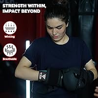 Vista 94 de WYOX Guantes interiores de boxeo de gel para hombres y mujeres, correas de muñeca rápidas de 31.5 in, protección acolchada para nudillos para Muay
