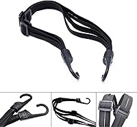 Vista 3 de Cinturón de tensión para portaequipajes, cinta elástica para correas de bicicleta, con gancho ajustable para casco de motocicleta