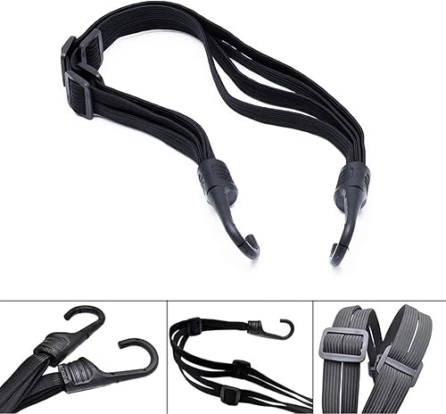 Miniatura 3 de Cinturón de tensión para portaequipajes, cinta elástica para correas de bicicleta, con gancho ajustable para casco de motocicleta