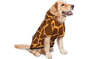 Funny Giraffe Print Dog Costume: A Quirky Warmth for Large and Medium Breeds