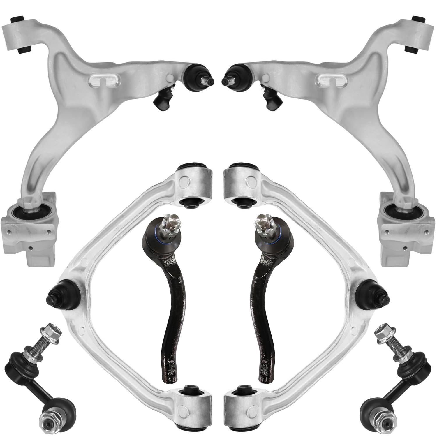 Detroit Axle - 8pc Front End Kit for 2007-2008 INFINITI G35 2009-2013 G37