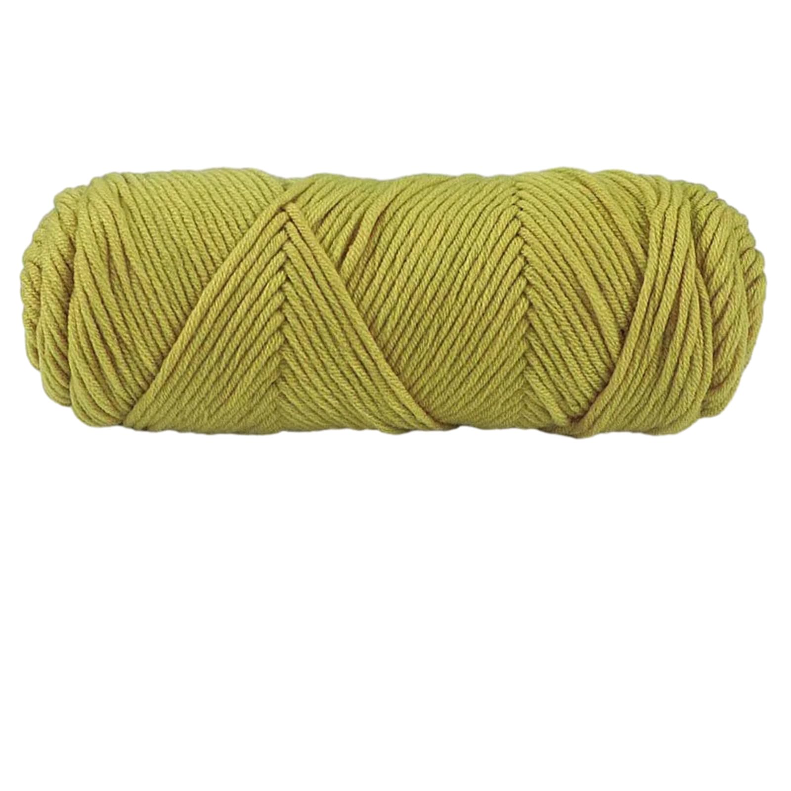 Jazuaiao Hand Knitting Wools Crochet Yarn Weave Thread Sweater Soft Silk Milk Cotton Thick Knitting Scarf Crochet Wool for Crocheting