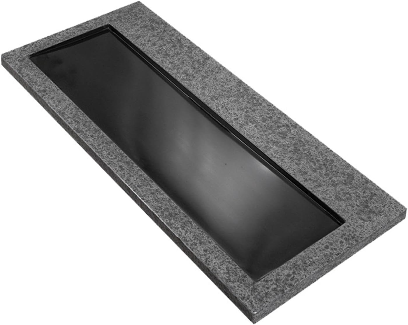 Tea Tray Natural Ebonite Tea Tray for Home Use Simple Tea Set Modern Office Drainage Type Large Tea Table Gongfu Tea Tray