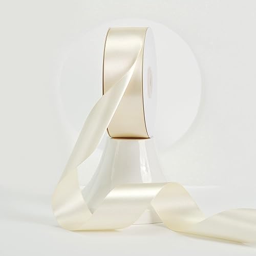 Vista 882 de MEEDEE Orange Satin Ribbon - 1.5 inch Double Faced Satin Ribbon, 50 Yards - Neon Tangerine - For Christmas, Thanksgiving, Halloween, Weddings