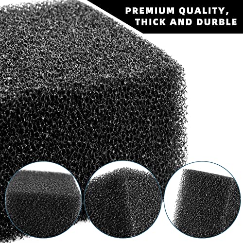 BILLIOTEAM 2 Pack Filter Foam Sponges,7.5\" x 4.7\" x 2.75\",Aquarium Cut-to-Size Sponge Filter Media Foam Pad Sheet for for Aquarium Fish Tank Pond Sump Divider - Thumbnail 3