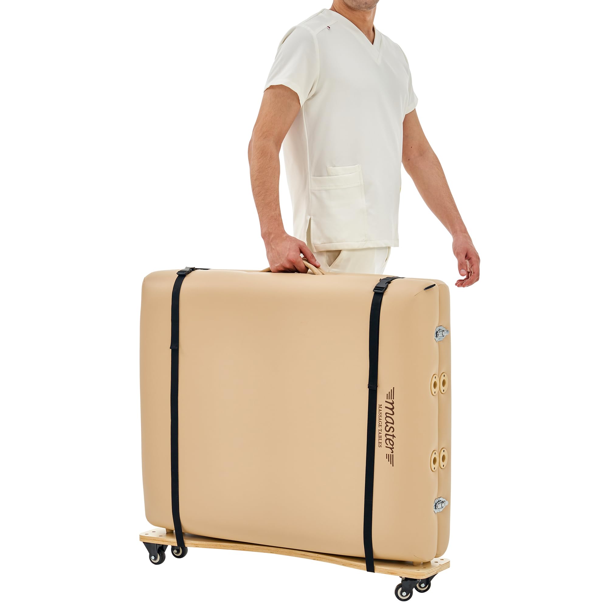 EasyGo - Carrito de Masaje Universal con Ruedas para mesas Plegables - Masaje Maestro
