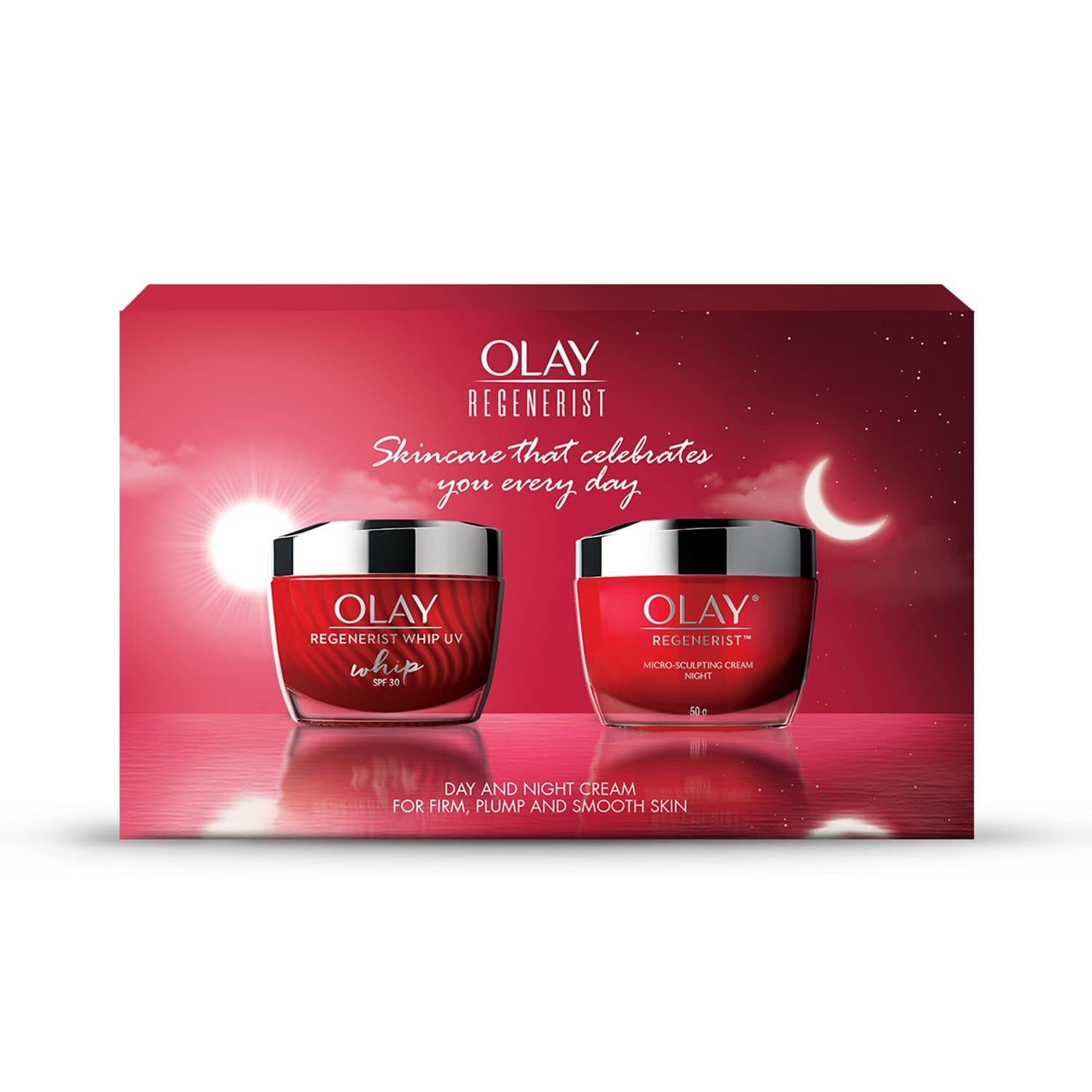 Olay Regenerist Giftpack - Whip Day Cream with 50g + Microsculpting Night Cream 50g | Hydrated & Bouncy Skin | With Hyalur... - Review, Price and Buying Guide