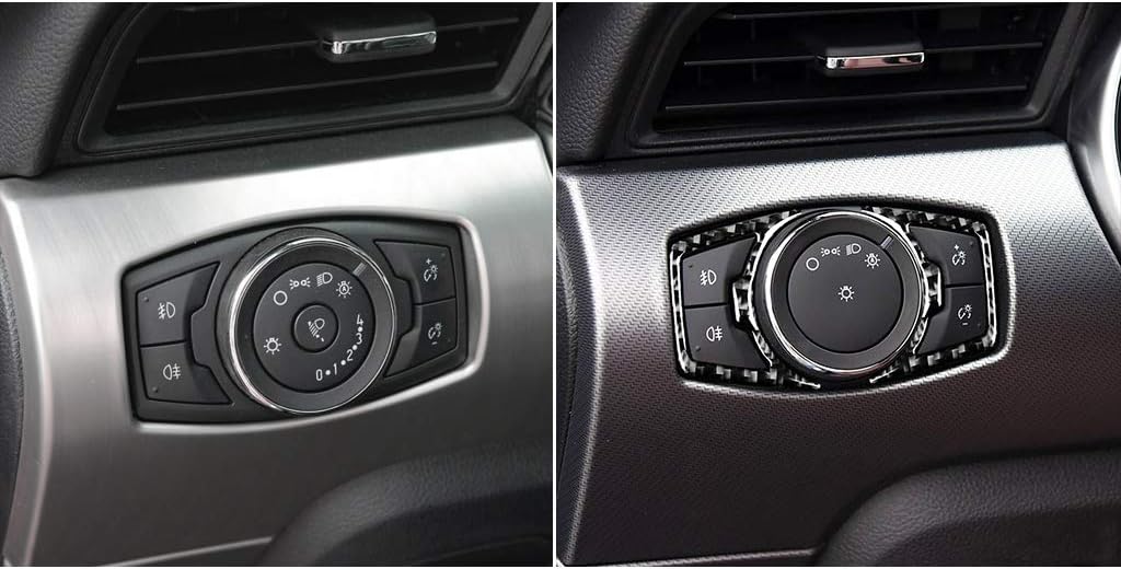 NVCNX Real Carbon Fiber Trim for Ford Mustang Interior Accessories image 3