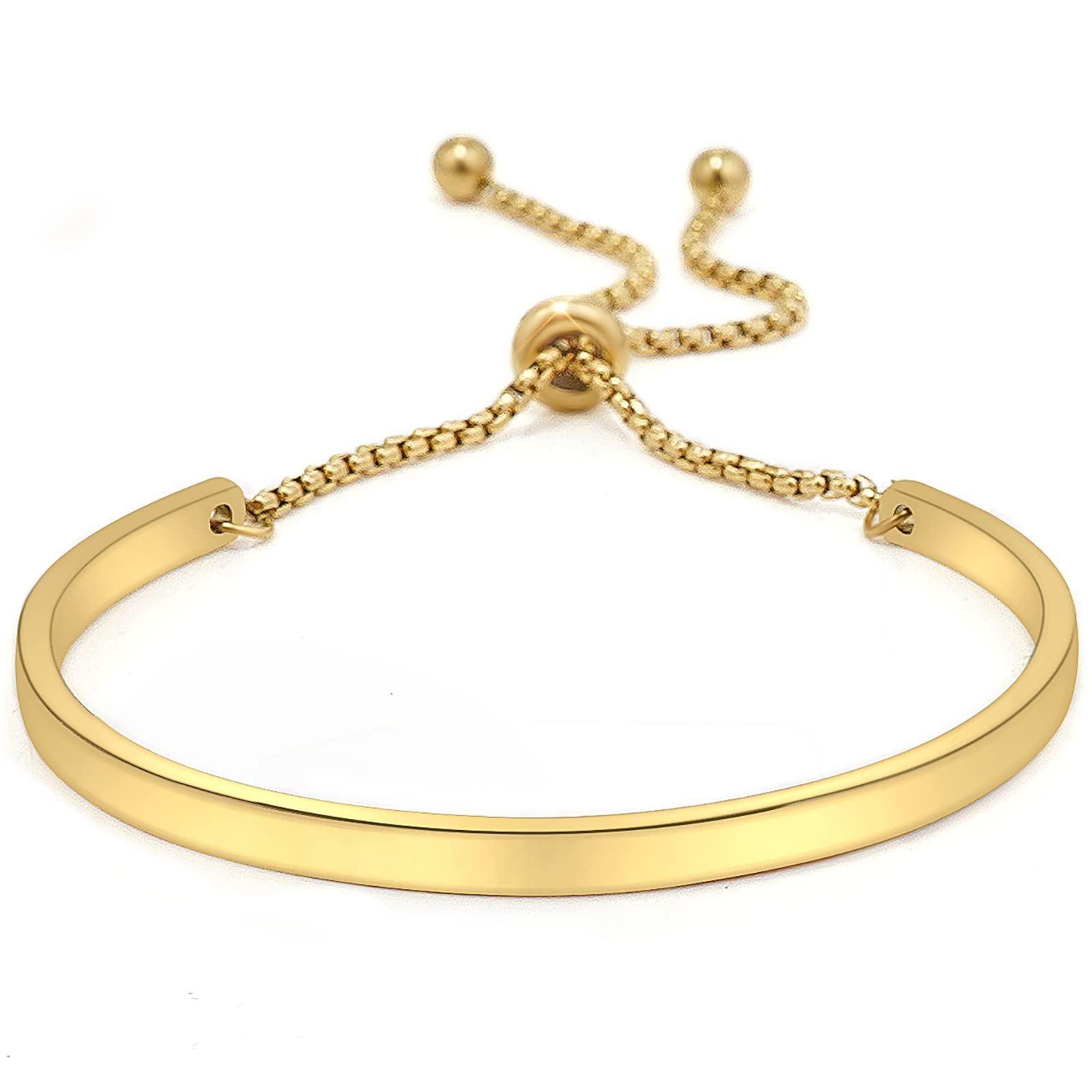 Pulsera de corazón de acero inoxidable Gleamart ajustable que no pierde el brillo 8