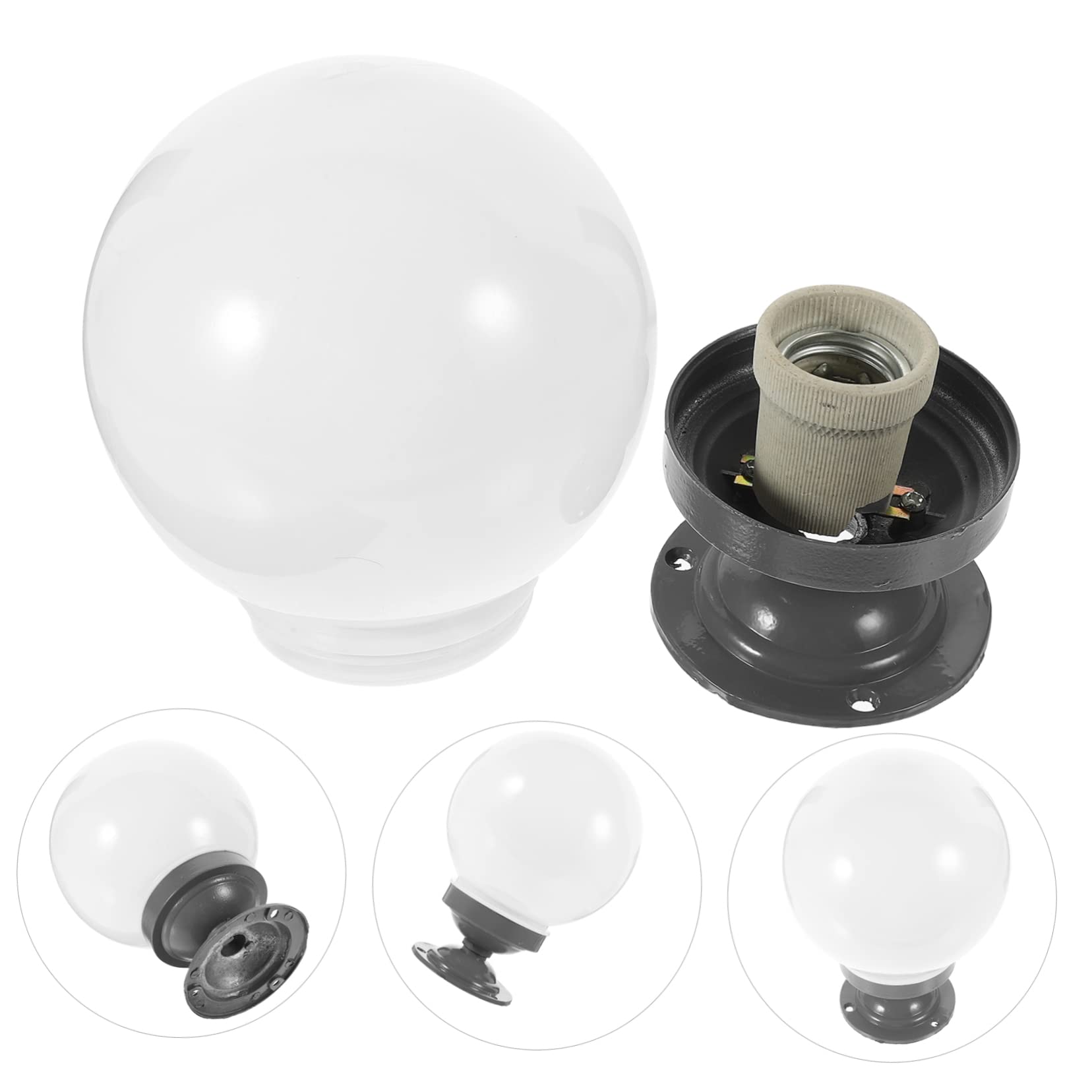 Abat-jour Acrylique 25cm Pour Extérieur - Globe Lumineux Jardin, Terrasse Et Porche